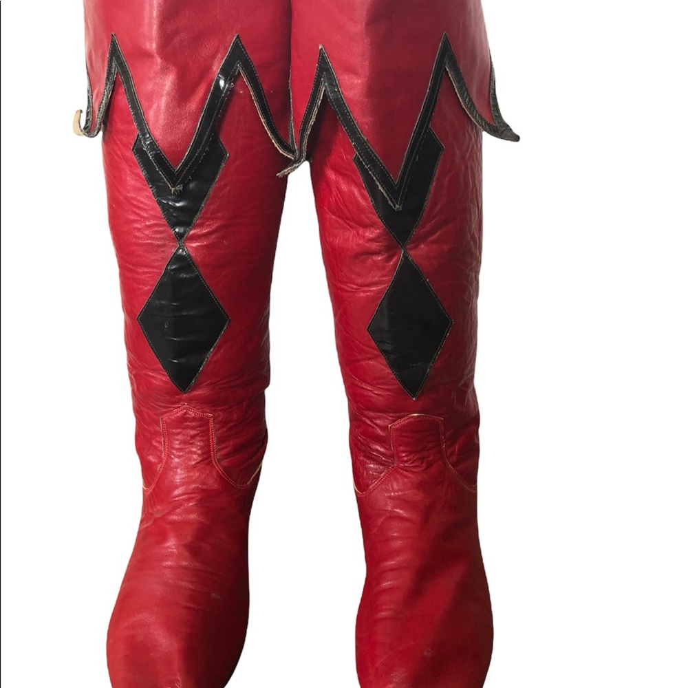 Custom made leather boots